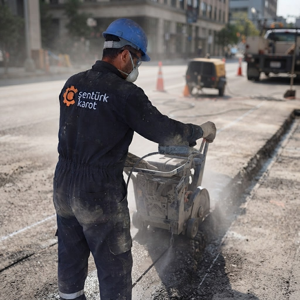 Sarıyer Çamlıtepe Asfalt Kesme çalışması